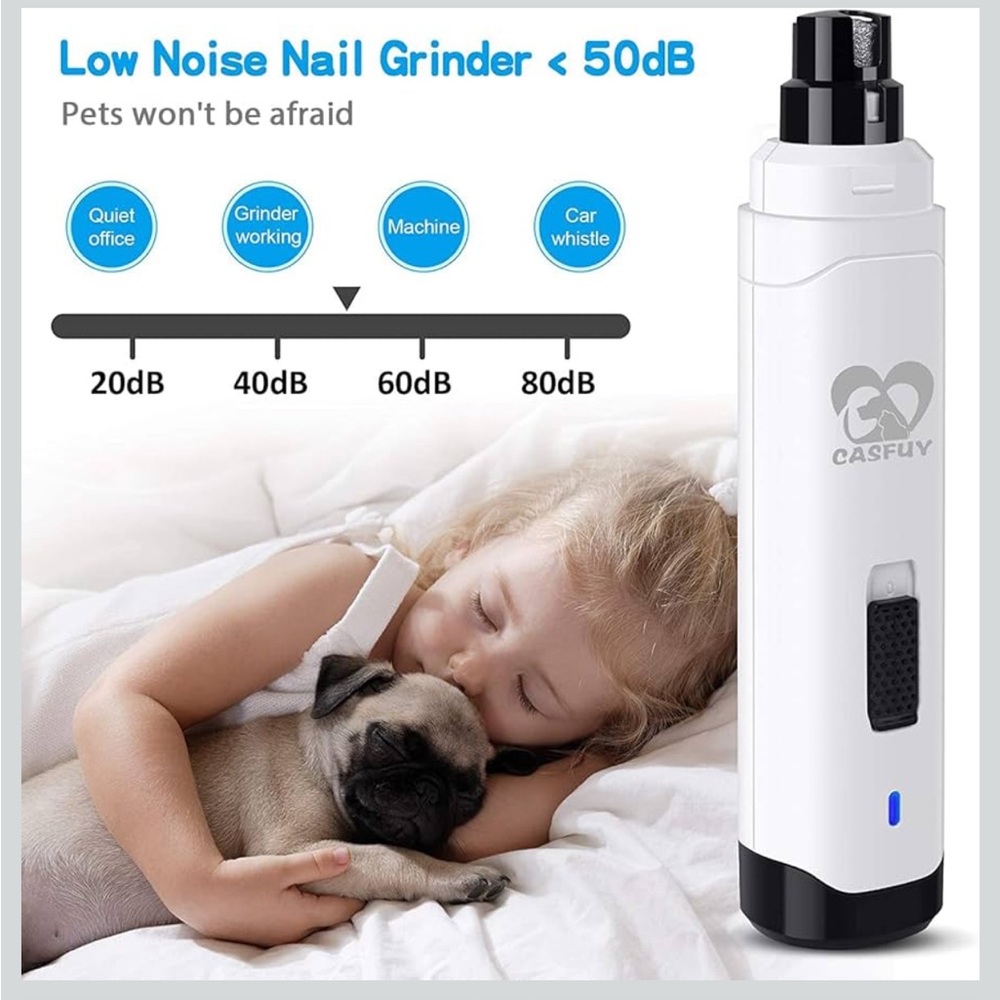 2-Speed Pet Nail Grinder with USB Charging - Picture 6 of 8